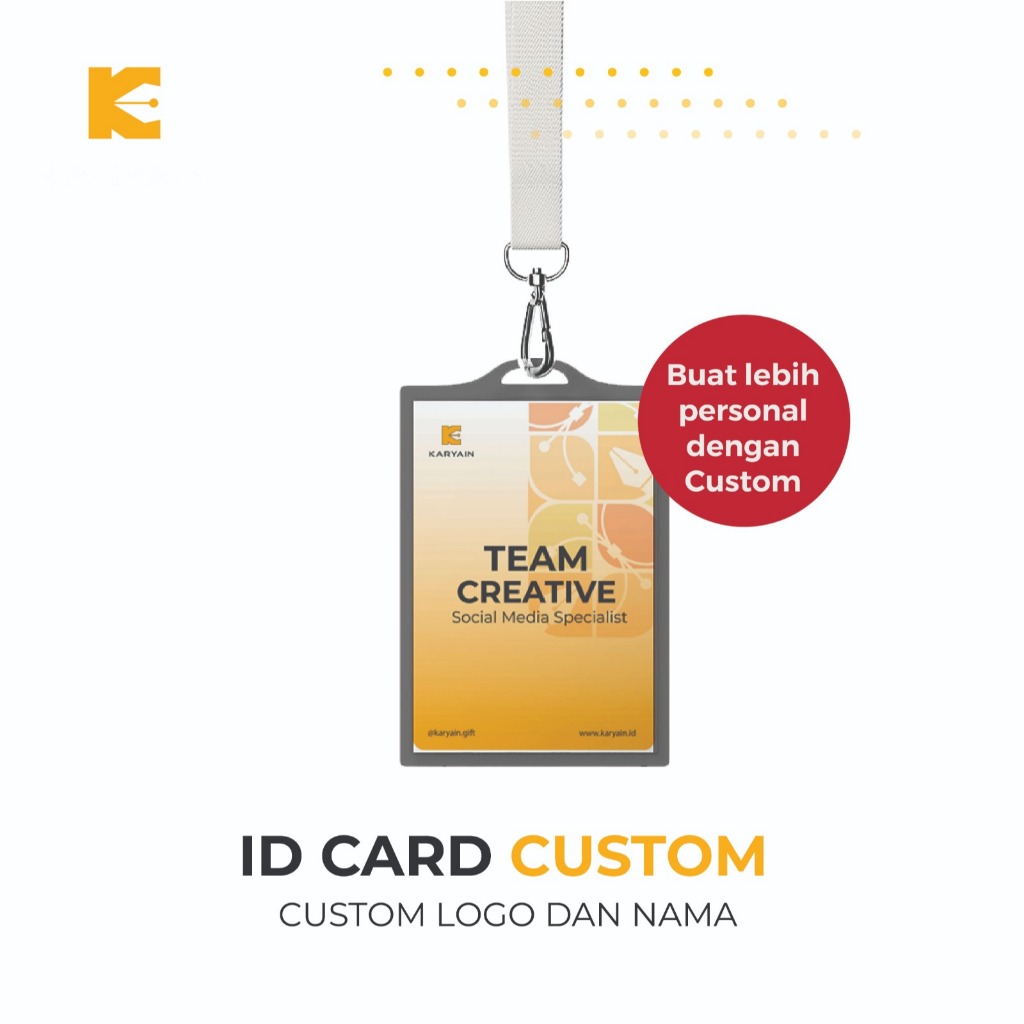 Cetak ID Card Custom | Premium | Bahan PVC Glossy