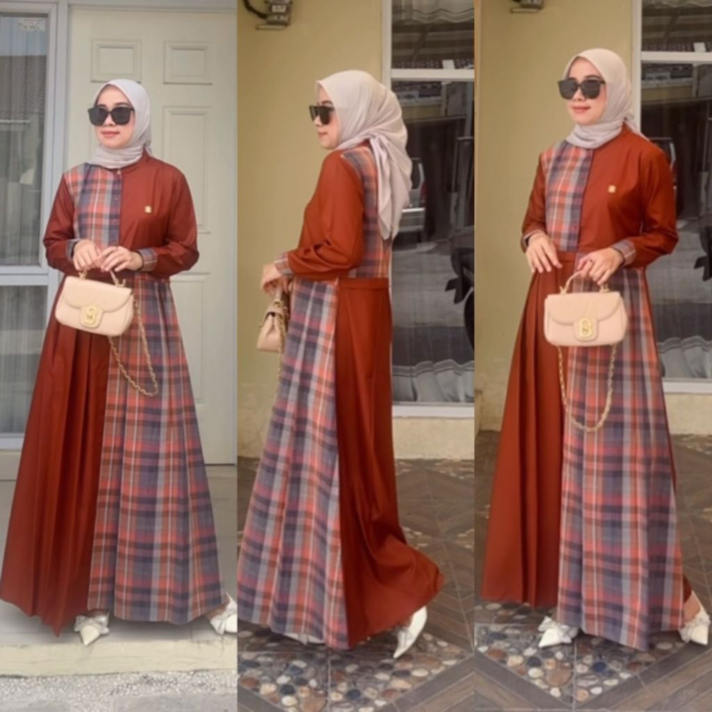 Dress Dimara /  Gamis Dimara / DRES DIMARA  Original / Dress Dimara katun triset || gamis katun tris
