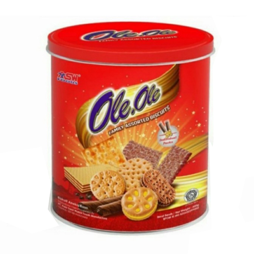 Ole-Ole Family Assorted Biscuits Kaleng 250 gr
