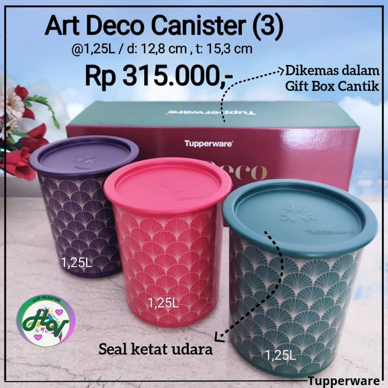 ART Deco Canister (1 Set) Tupperware