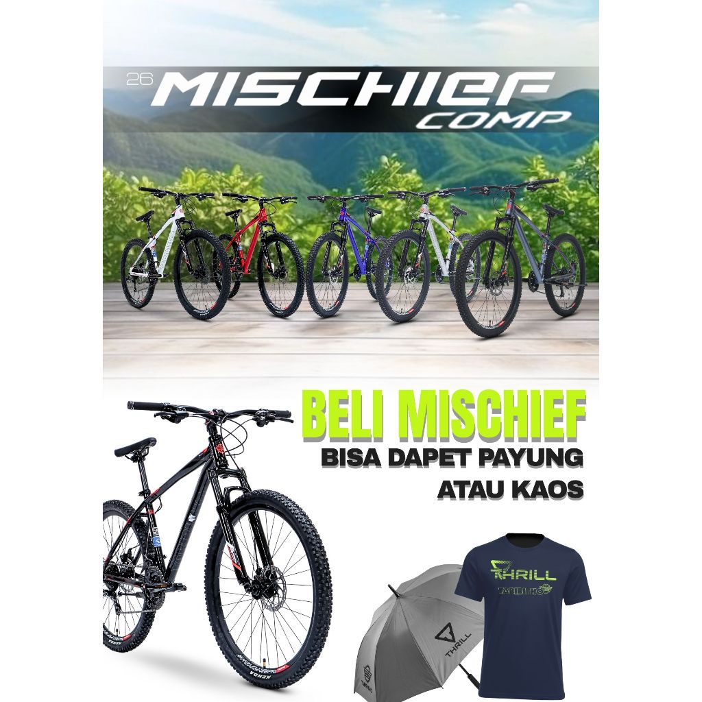 SEPEDA GUNUNG 26 MTB TABIBITHO MISCHIEF COMP - FRAME ALLOY