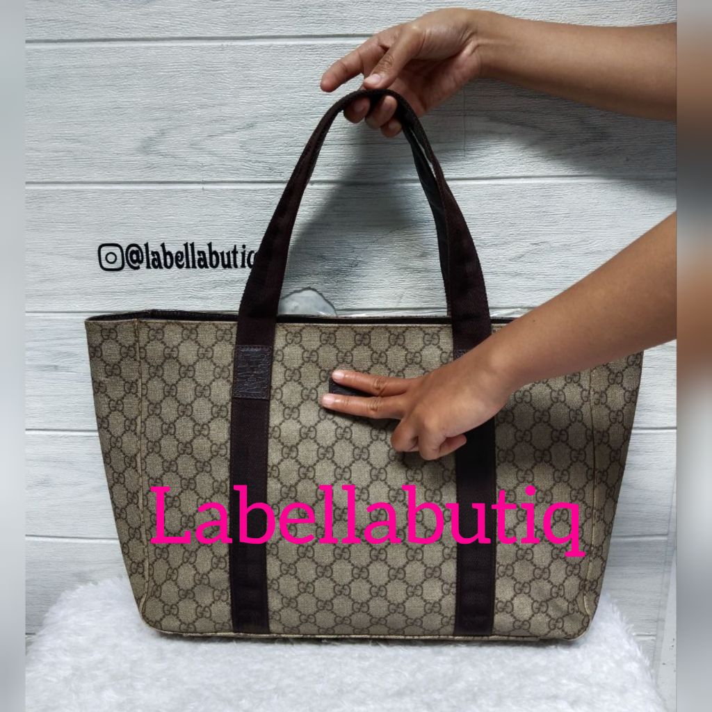 Tas Tote Bag Luxury Cokelat