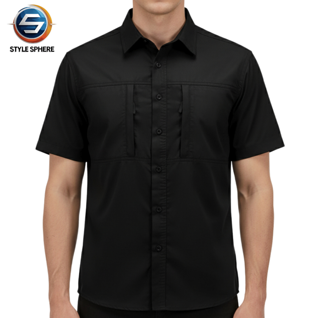 STYLE SPHERE_Tactical Pria / Kemeja Tactical Pria / Kemeja Tactical Lengan Pendek / Kemeja Pria / Ke