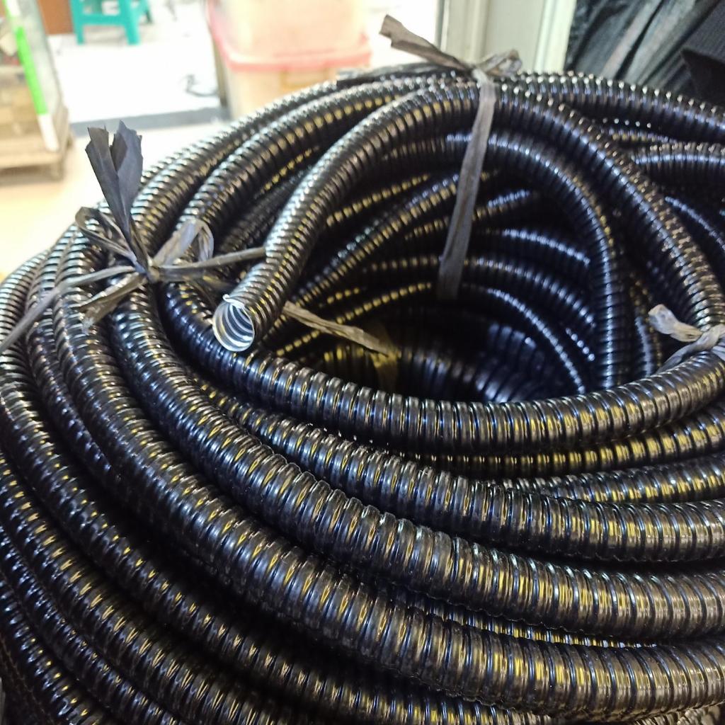 Flexible Conduit Metal 3/4 Hitam 50m/roll untuk Kabel dan Pipa Listrik