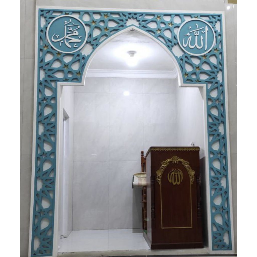 GRC KRAWANGAN CUSTOM MOTIF MIHRAB MASJID MUSHOLA