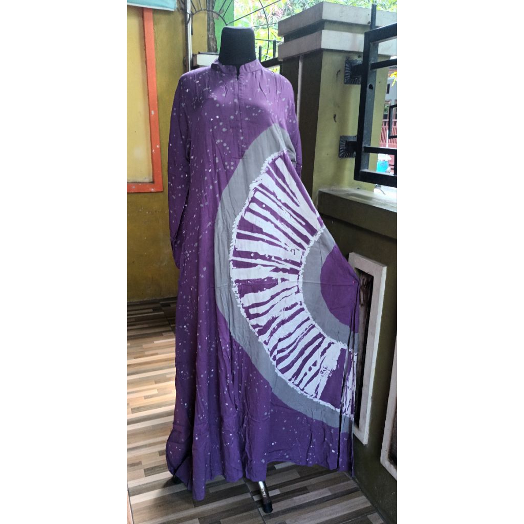 Gamis Payung Twill Bee Batik