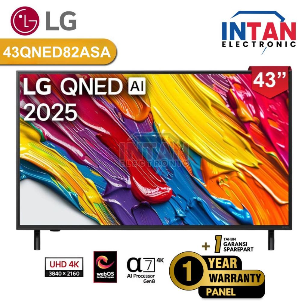 LG SMART TV 43 INCH 43QNED82ASAATI 4K QNED AI QNED82 2025 MEDAN