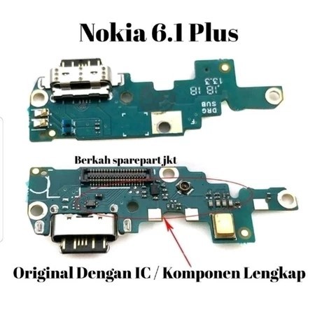 Flexible Papan Con Cas PCB Fleksibel Konektor Charger NOKIA 6.1 PLUS X6