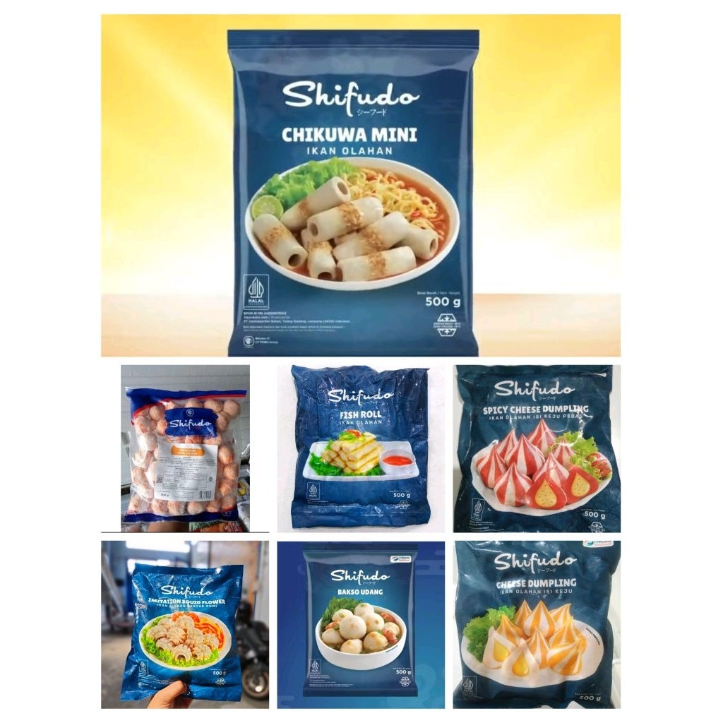 SHIFUDO olahan ikan dumpling cheese, chiken, chikuwa, cumi, fish roll