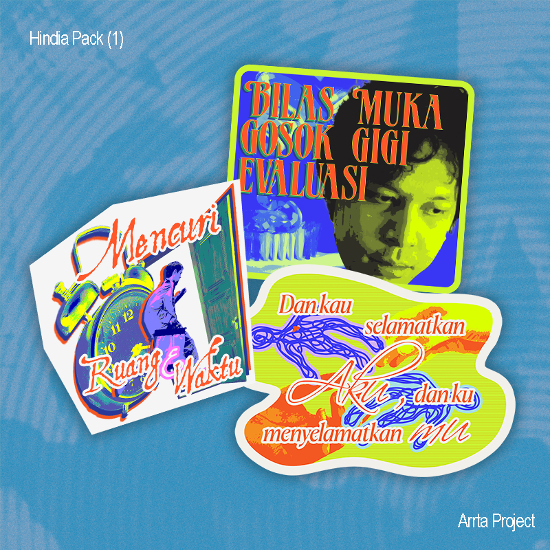 Hindia Pack (1/2) | Glitter Sticker