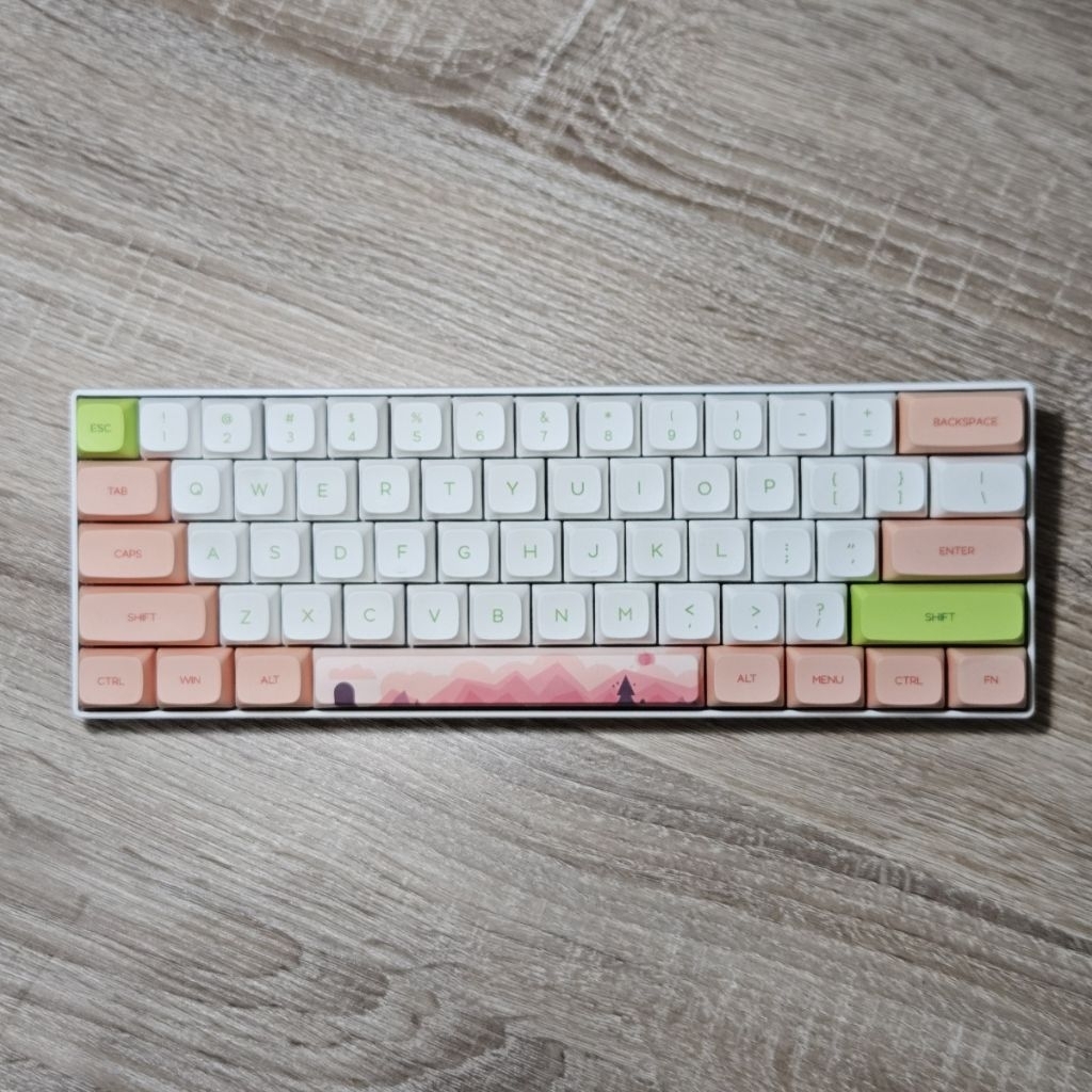 Mechanical Keyboard Gaming Koodo Gecko 60% Lucu tema Autumn