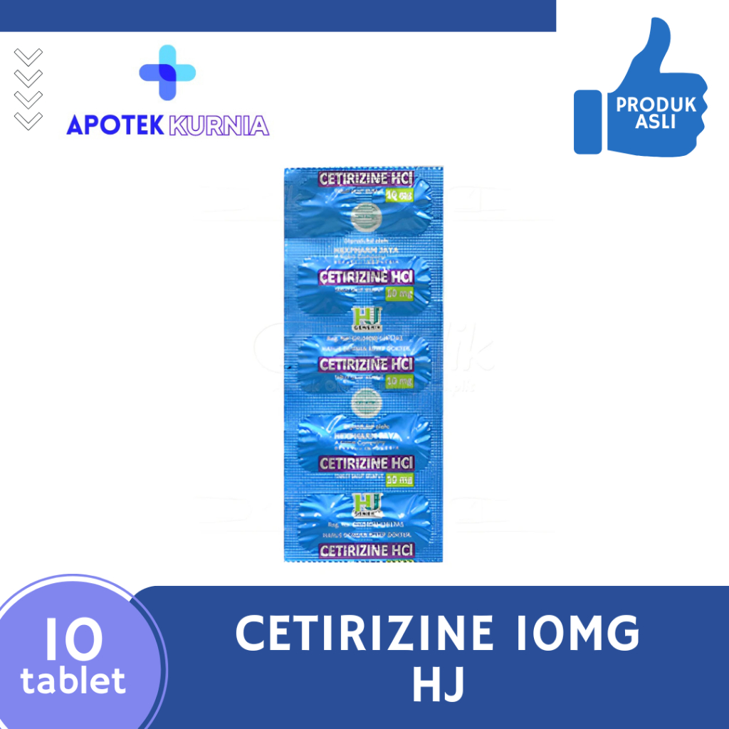 CETIRIZINE 10MG HJ - 10 TABLET