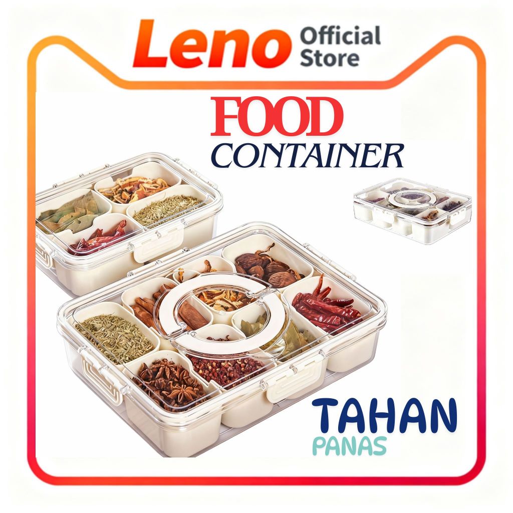 LENO KOTAK KONTAINER MAKANAN KULKAS/REFRIGERATOR STORAGE BOX/untuk buah sayur bumbu dapur lunch box
