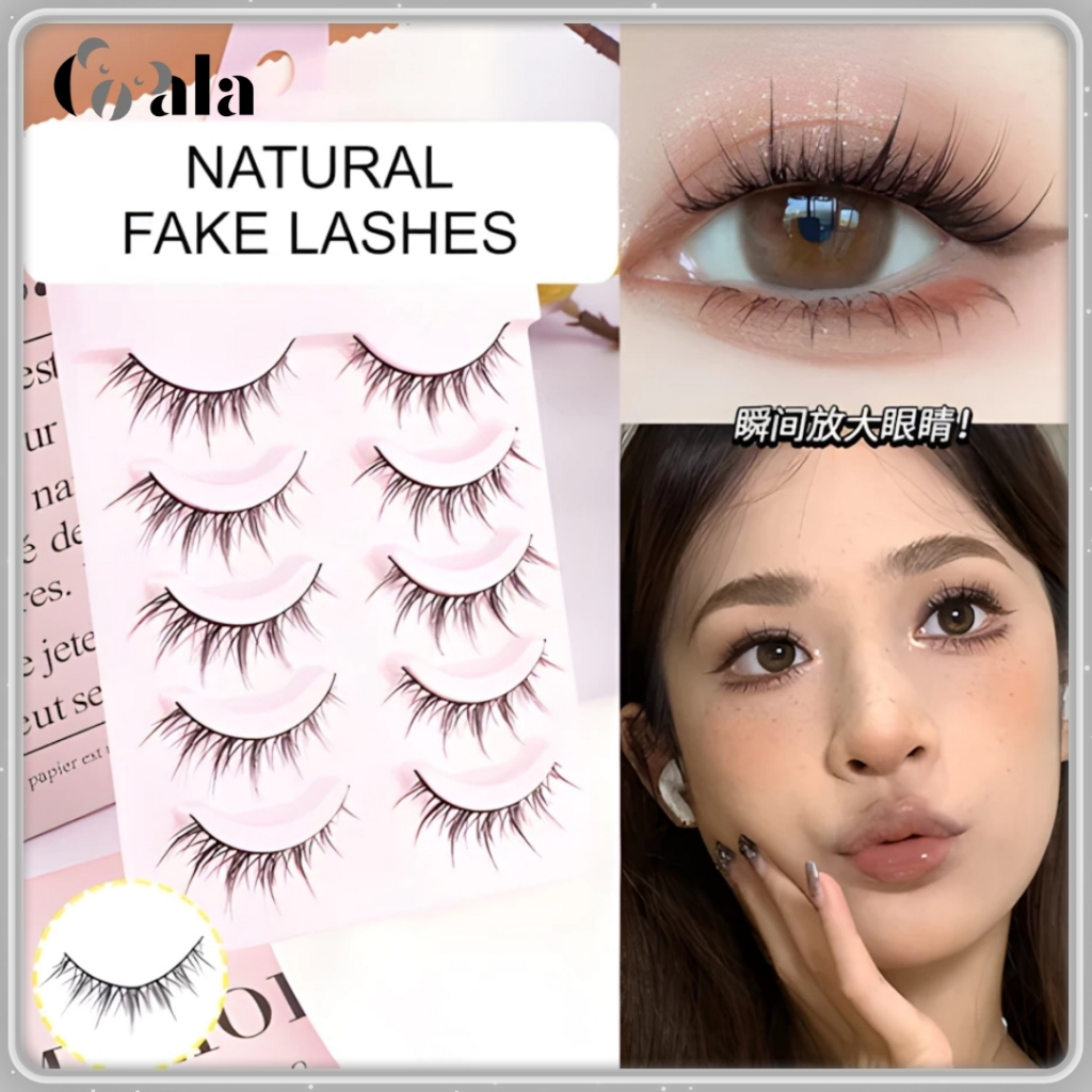 Bulu Mata Palsu Eye Lashes Extesion Natural Soft Bulu Mata 1 Paket 5 pasang  KU097 Chilibeauty