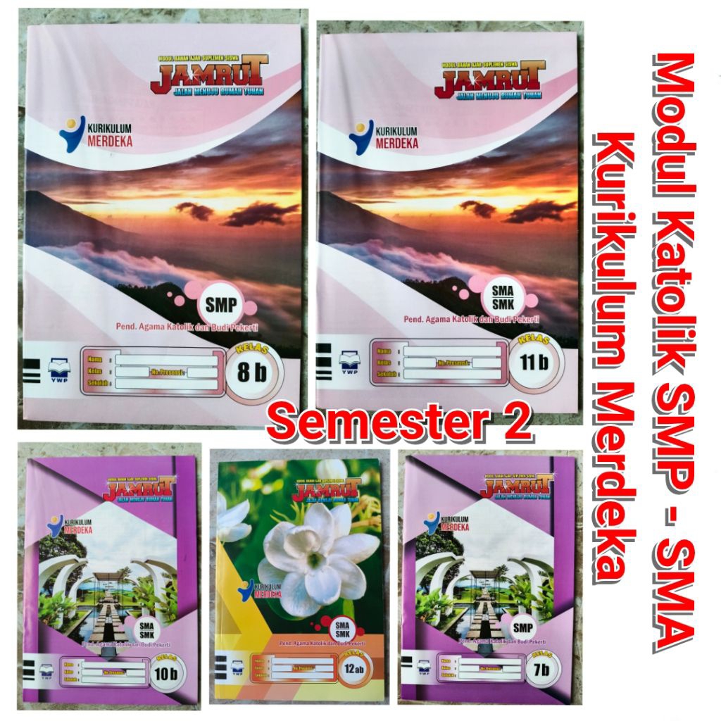 LKS Agama Katolik SMP - SMA Semester 2 Kelas 789 10 11 12 Kurikulum Merdeka Modul LKS Jamrut Terbaru