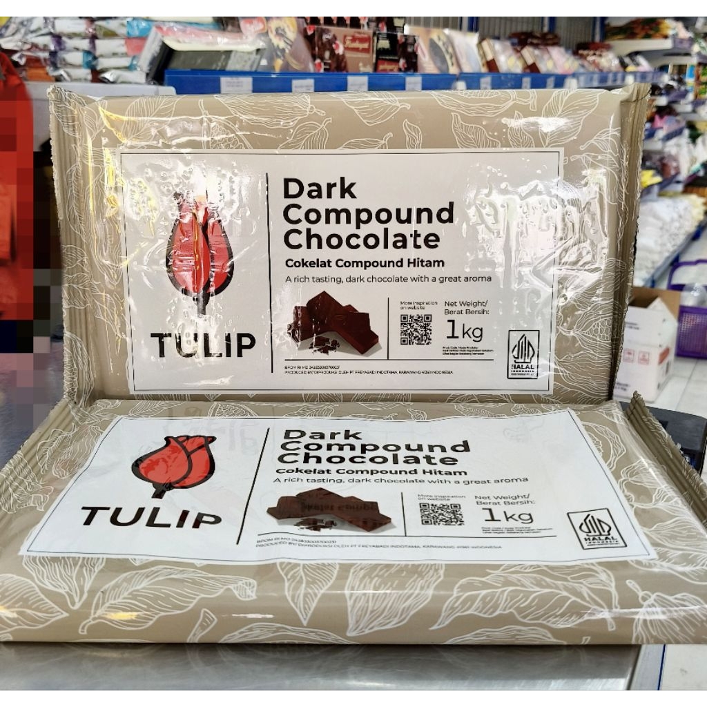 1kg Tulip Coklat Batang/DCC Tulip/Coklat Blok/Tulip Milk 1kg/Coklat Batang Tulip/Tulip Dark Chocolat
