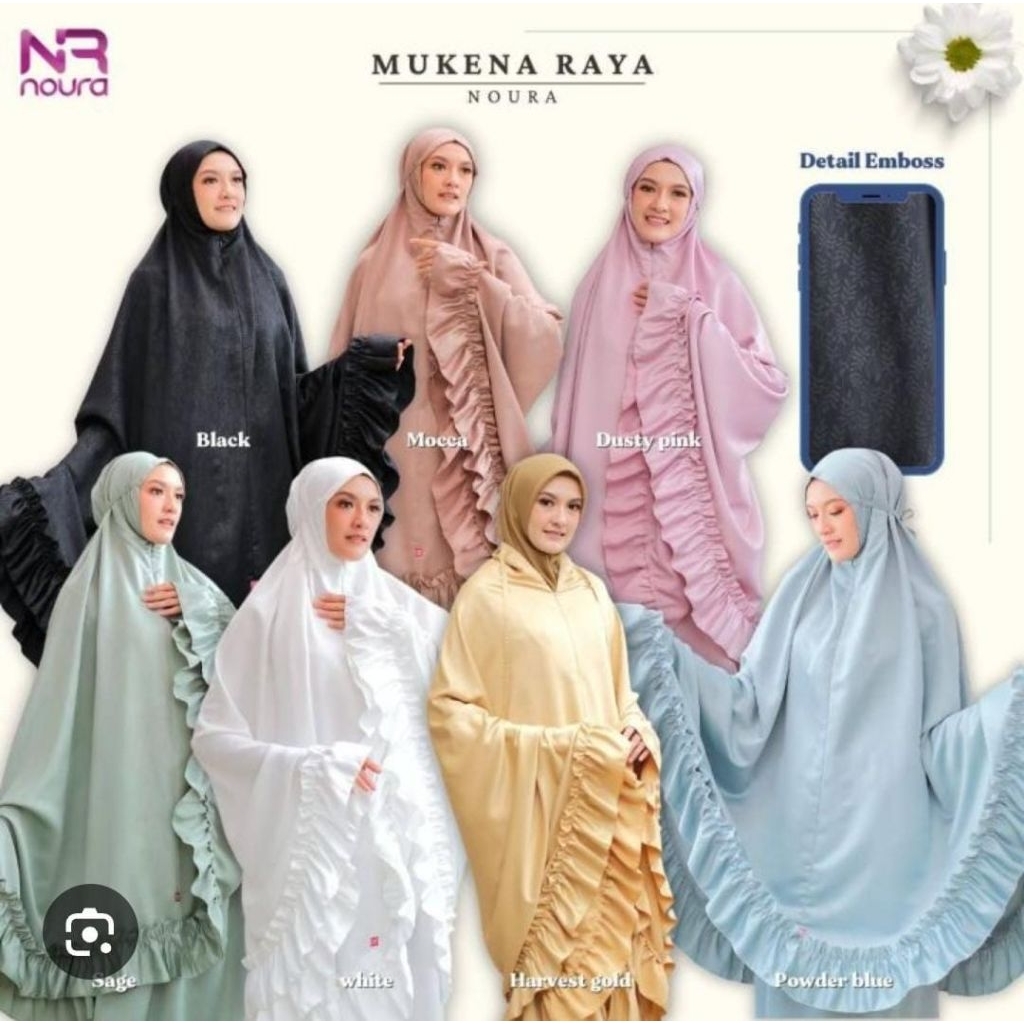 Mukena Raya By Nubi Noura | Mukena Dewasa By Noura