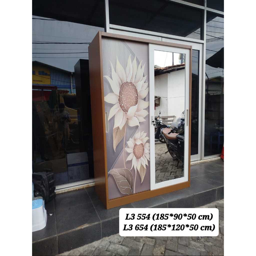 LEMARI PAKAIAN 2 PINTU / LEMARI BESI / LEMARI PAKAIAN / LEMARI MINIMALIS