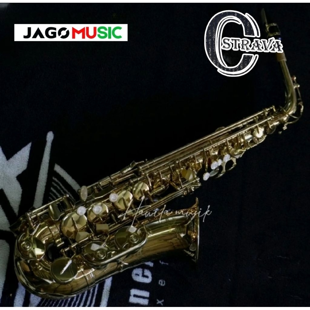 Alto Saxo Ostrava Gold Alto Saxophone Ostrava Gold Alat Tiup Lengkap