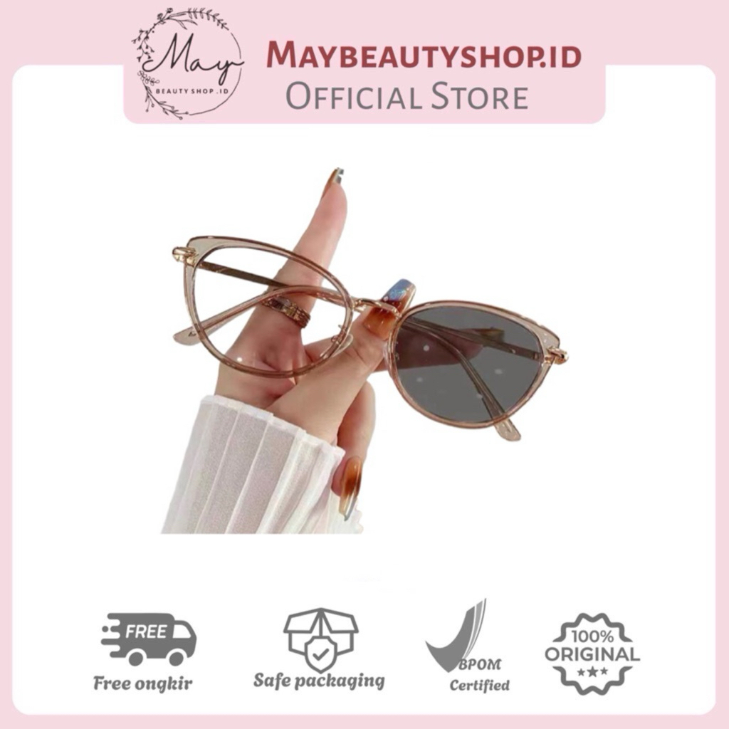 Kacamata Photocromic Wanita | Kacamata Bulat Oval