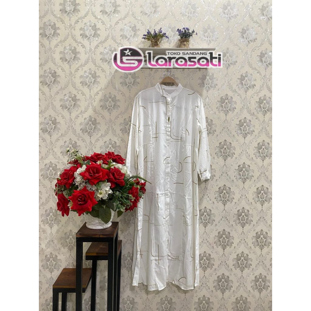 BUSANA MUSLIM WANITA NINE WARNA PUTIH TERBARU