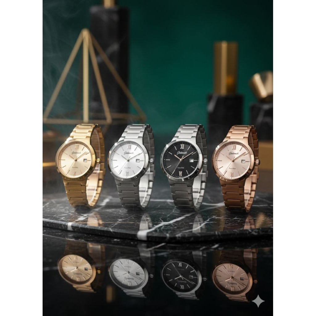 jam tangan couple Goldsmith time 8080