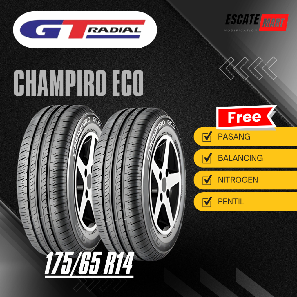 GT Radial Champiro Eco 175/65 R14 - Ban Mobil GT Champiro Eco 175 65 R14