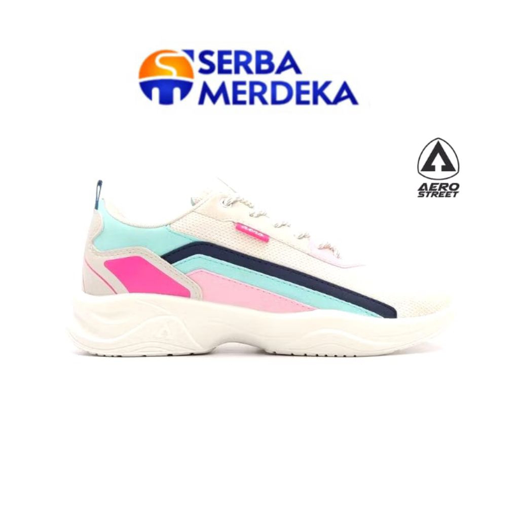 Aerostreet 38 Tosca pink merah muda - Sepatu Sneakers Casual Sport Women Aero Street