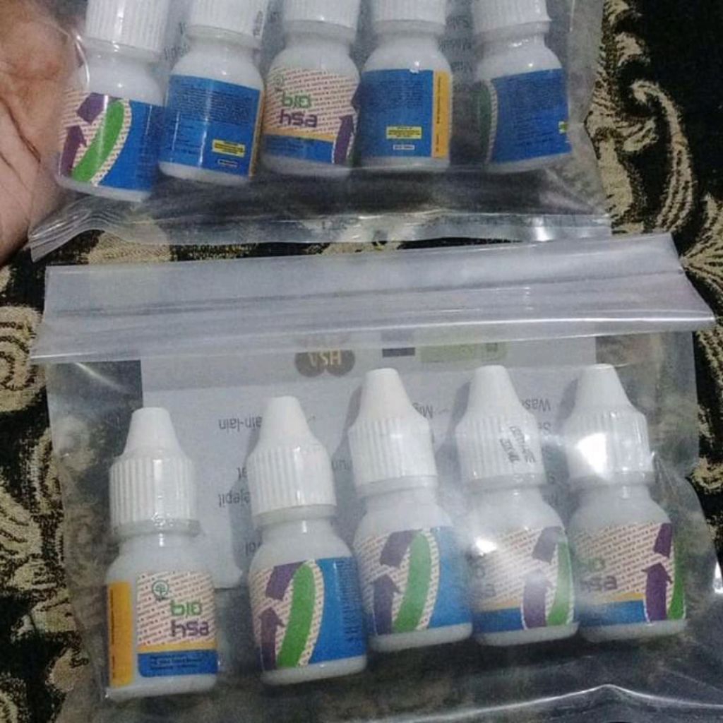 Bio HSA Obat Tetes Herbal 25ml Isi 5 Botol Jamu Tradisional Asli Indonesia untuk Diabetes Melitus & 