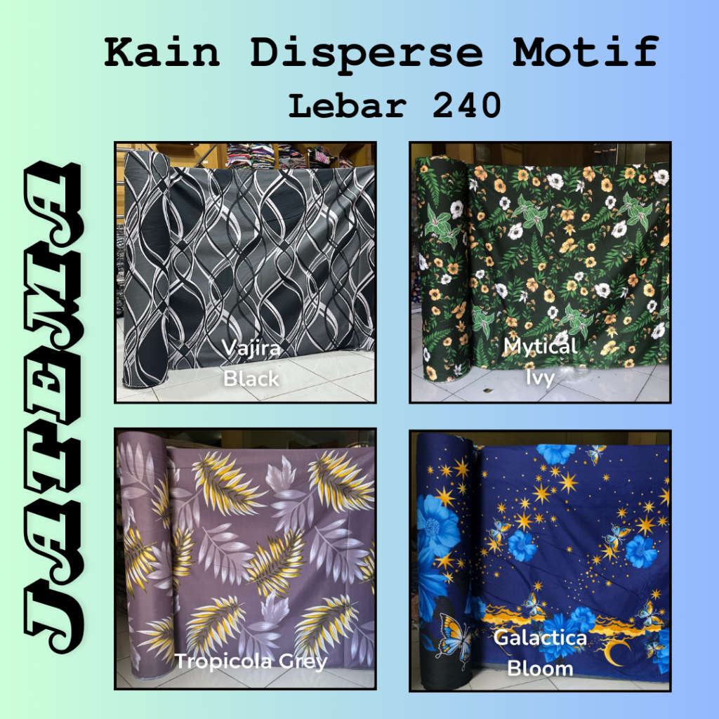 Kain Katun Disperse Microtex / Kain Micro Disperse Sprei Polos Motif 100 GSM Lebar 240 cm