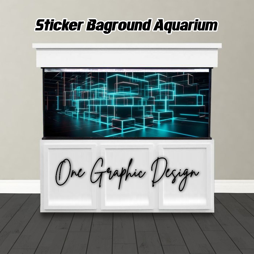 Background Aquarium, Stiker Aquarium , Wallpaper Aquarium, Aquascape, Stiker Aquarium Belakang