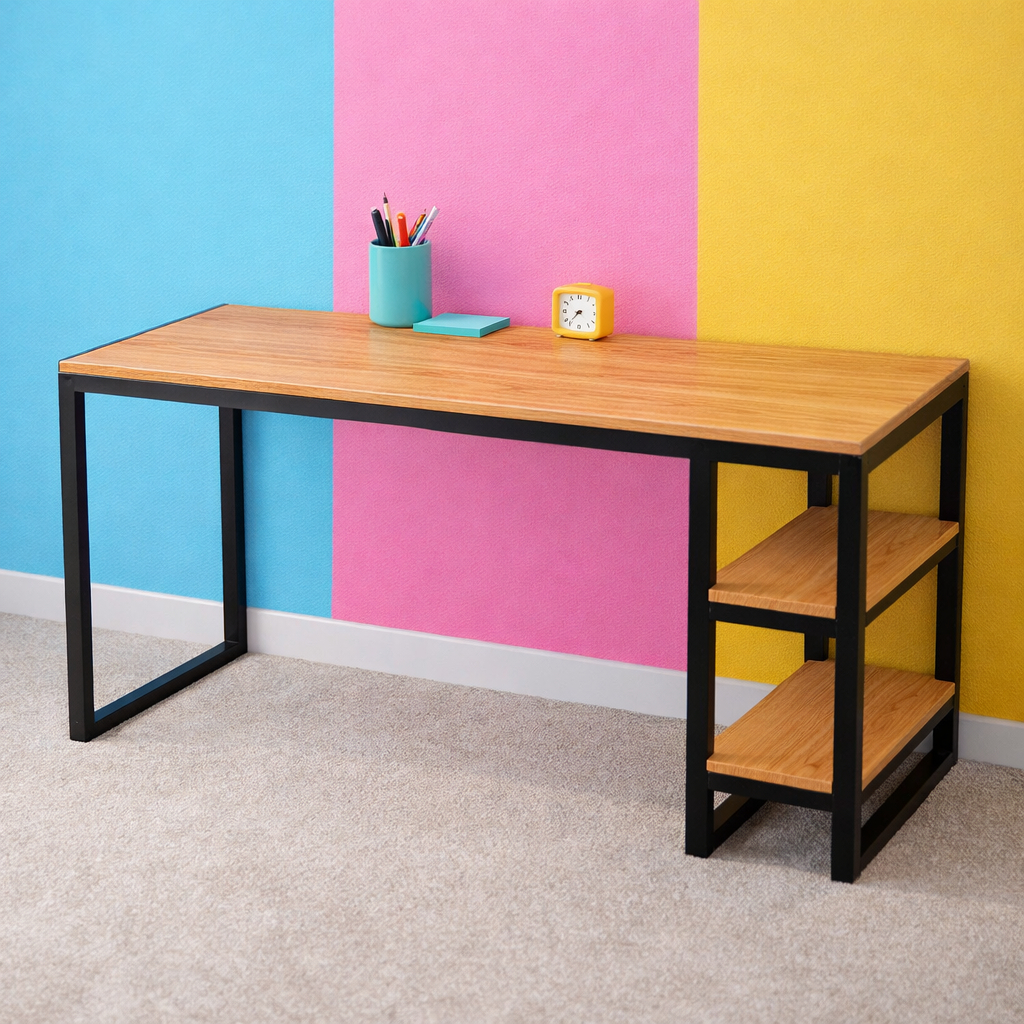 Meja kantor minimalis meja komputer meja belajar besi meja sudut