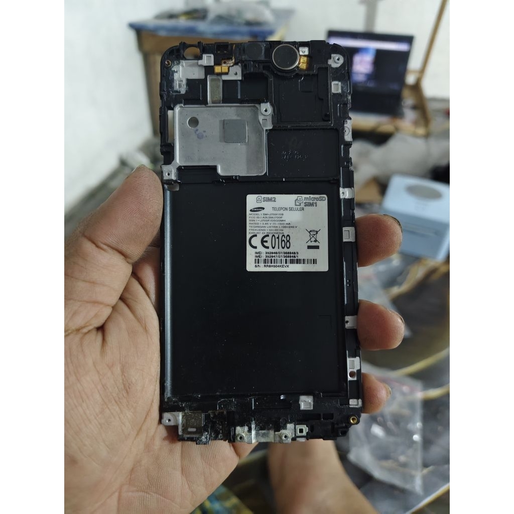 FREM SAMSUNG J7 SM700F ORI COPOTAN PLUS FLEXIBEL TOMBOL HOME DAN GETER