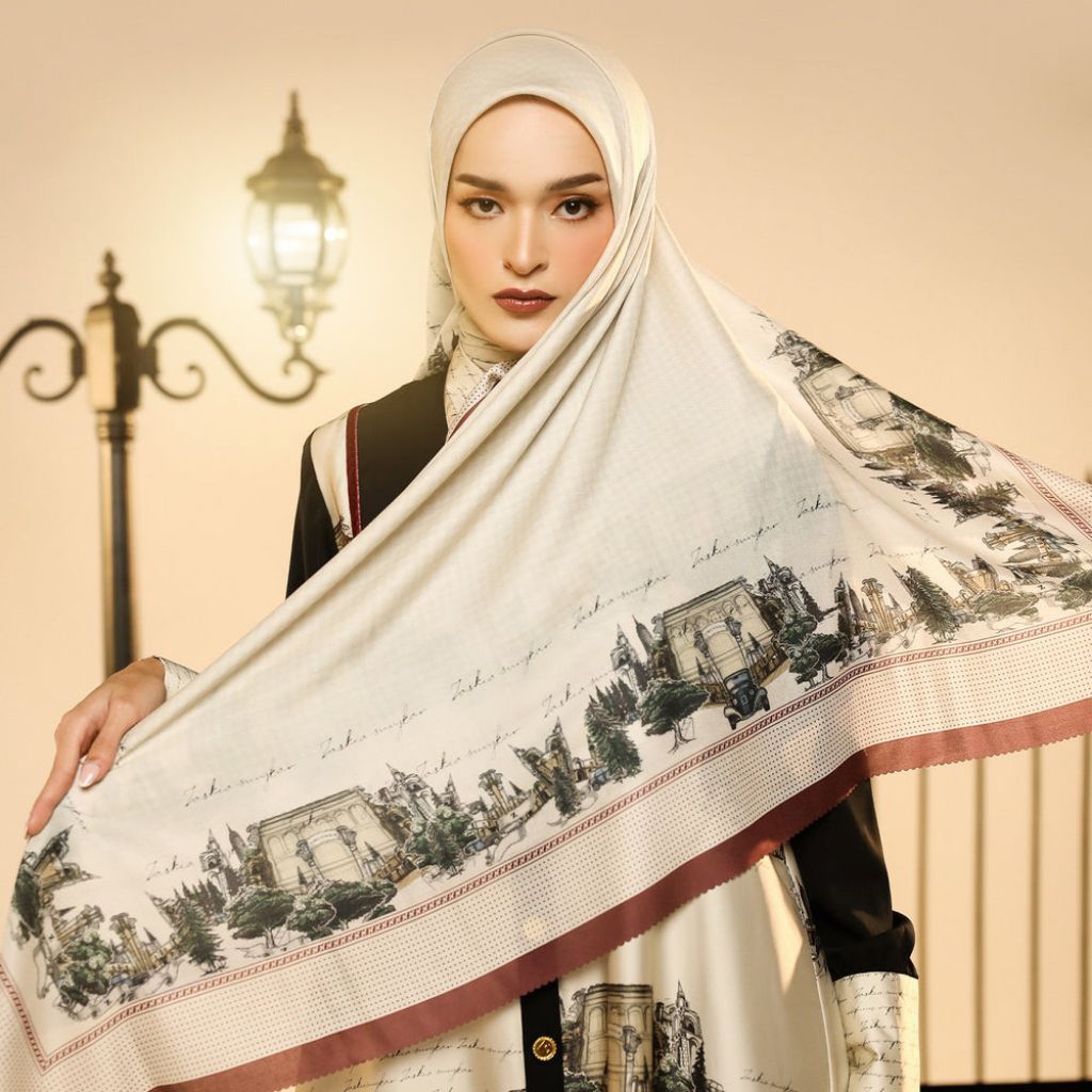 ZS - Haira Scarf by Zaskia Sungkar | Hijab Segi Empat | Hijab Motif | D'Hijab of Mey