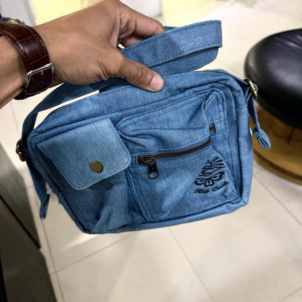 tas wanita rip curl original cruisin utility bag mid blue