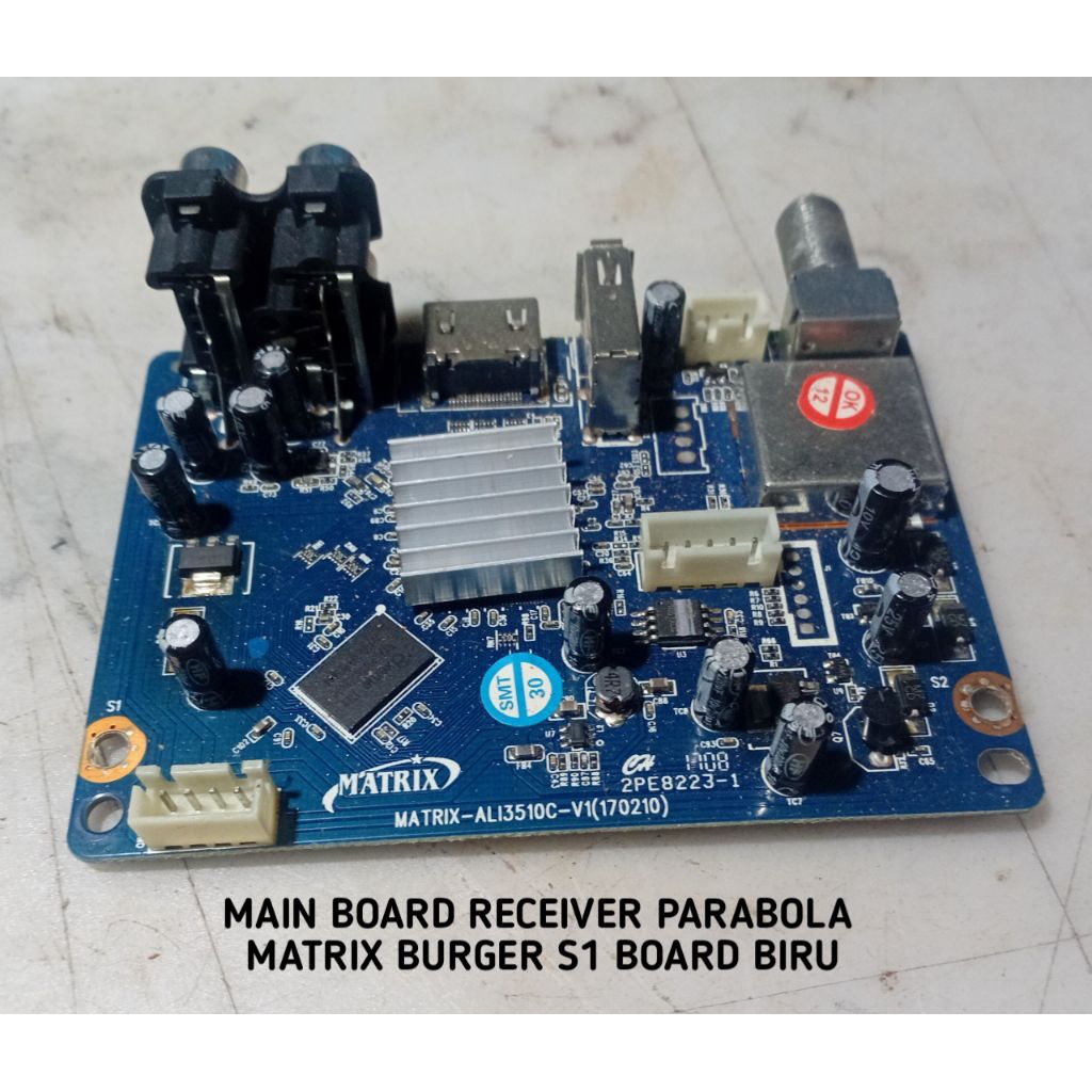main board receiver parabola MATRIX BURGER S1 HD board biru
