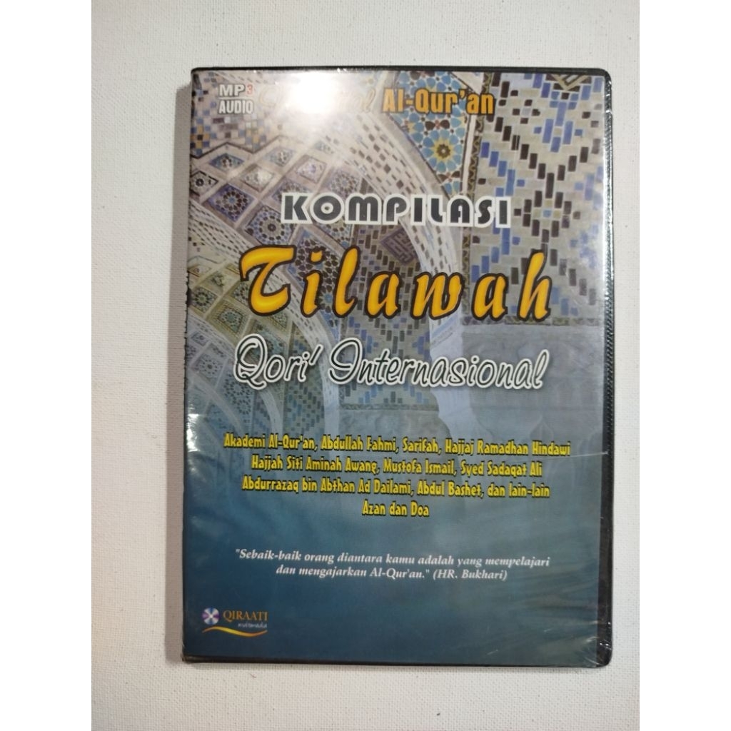 CD MP3 ORIGINAL MUROTTAL AL QURAN KOMPILASI TILAWAH QORI INTERNASIONAL (SEGEL)