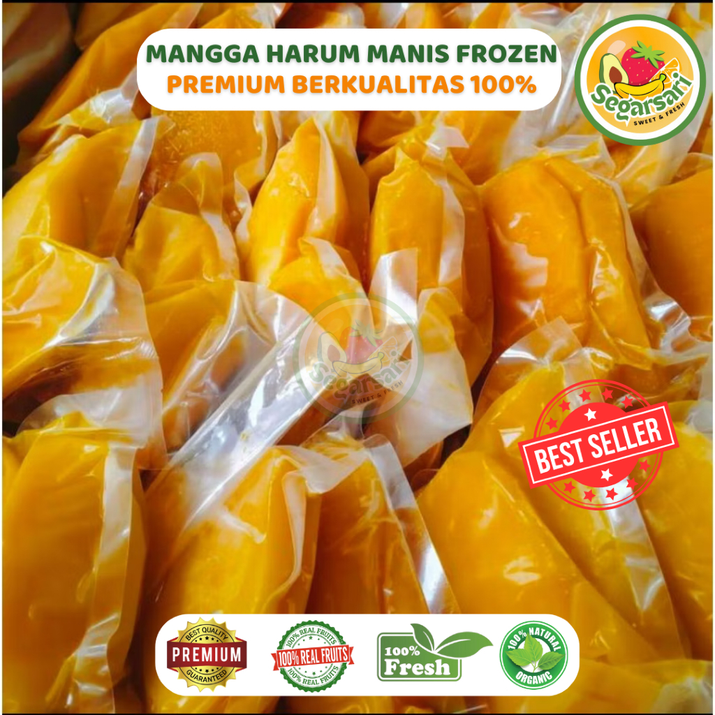 Buah Mangga Harum Manis Frozen 500 GR Super Premium / Mangga Beku Premium / Buah Mangga Harum Manis 