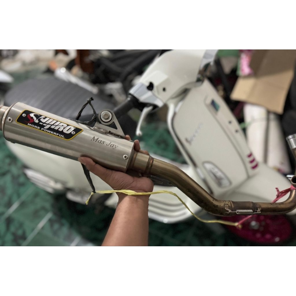 knalpot shijiro original inlet 38 vesmet