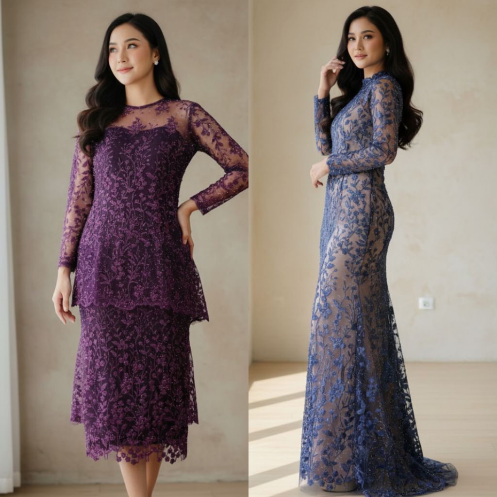 TIKE TERBARU // BROKAT payet bahan kebaya, kain tile PAYET