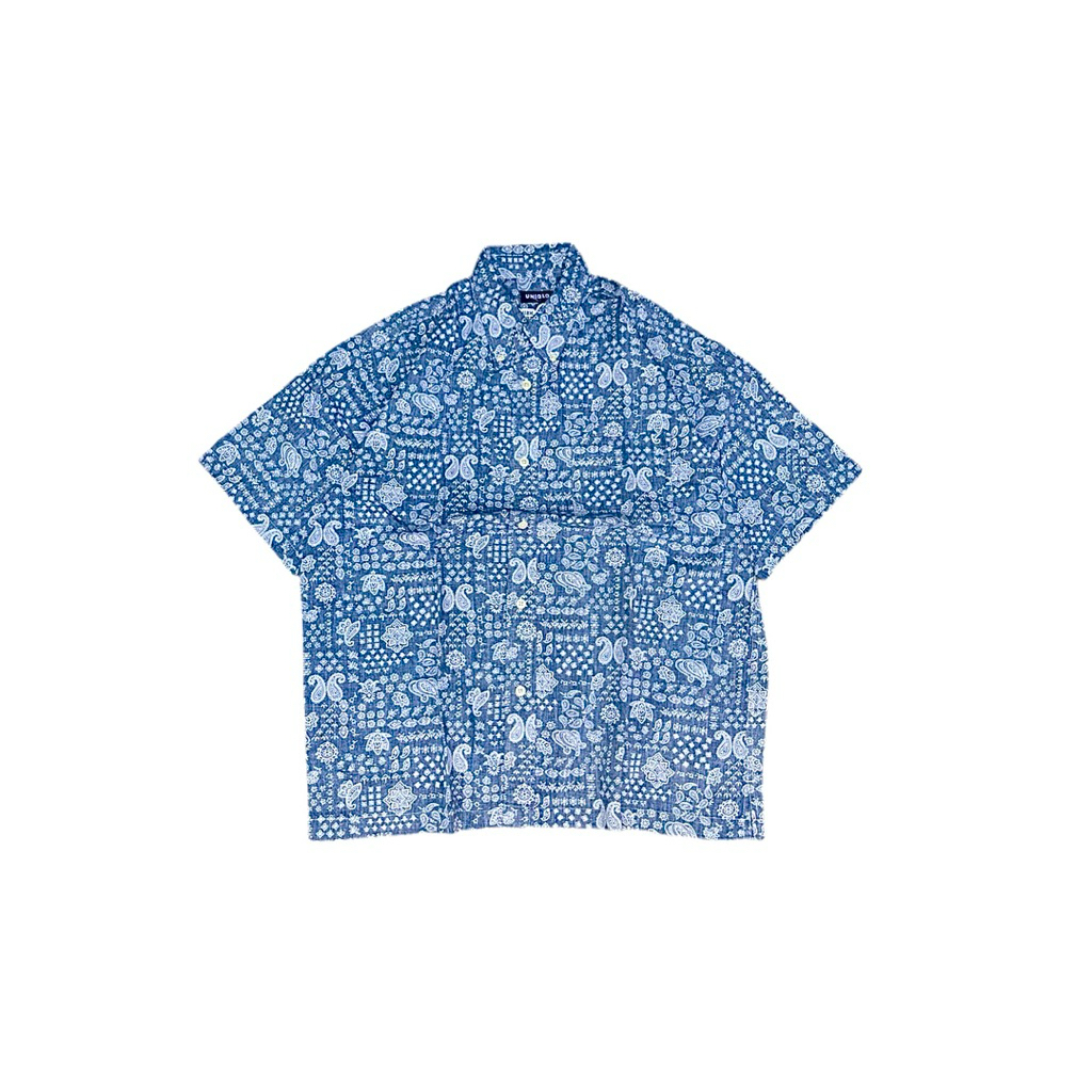 Kemeja Kasual Un1ql0 Bandana Paisley Size Xlarge Pocket Printed Shirt