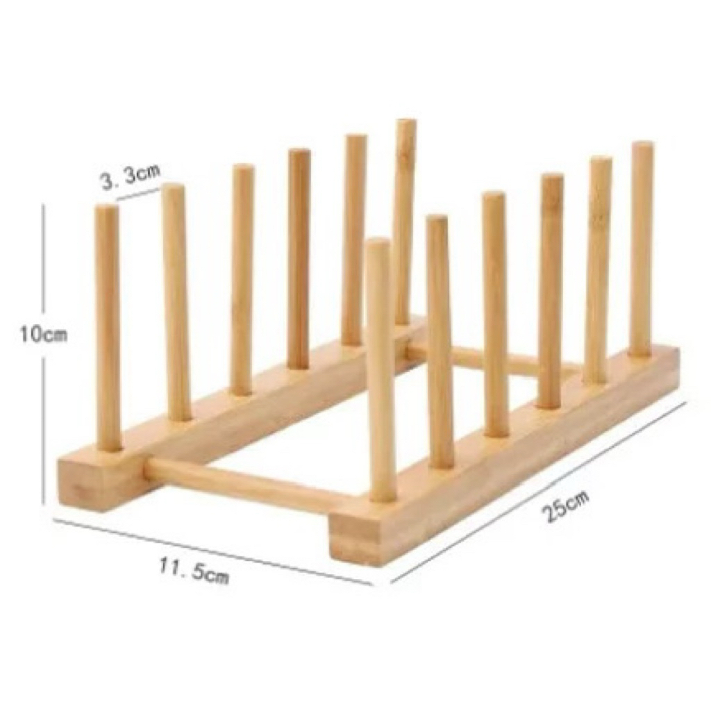 Rak Piring Custom 5 Slot Sesuai Foto Produk