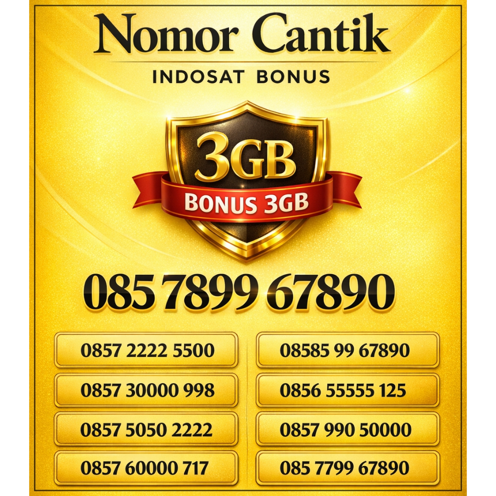 Nomor Cantik Indosat Im3 Oredoo Kartu Perdana 4G 5G 10 11 12 Digit Termurah