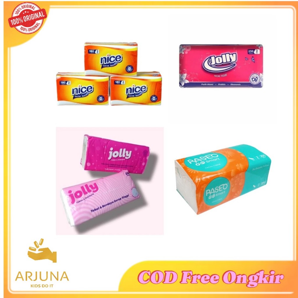 ARJUNA Tisu tissue nice 180 sheets 2ply / Paseo / jolly KT3