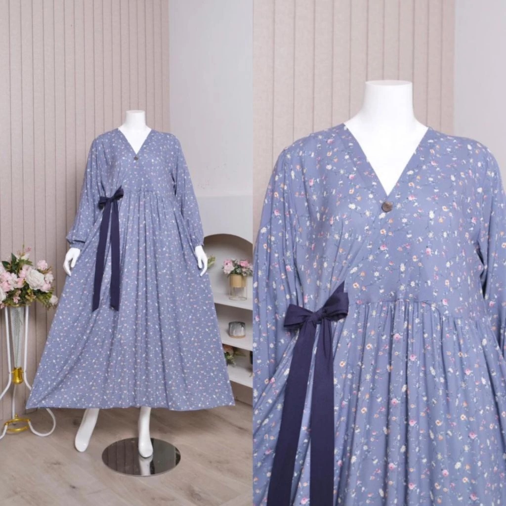 Azura Homedress BUTSANA.ID | Daster Gamis Rayon Premium Busui Bumil | Daster jumbo Viral kekinian Ga