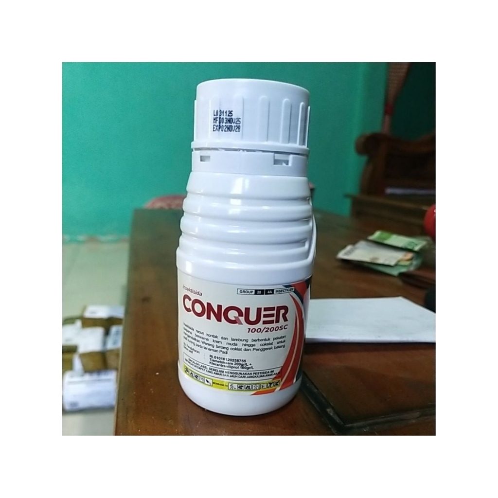 Conquer 100/200 SC 250 ml, Obat hama sundep (penggerek batang padi) dan wereng coklat, bahan aktif K