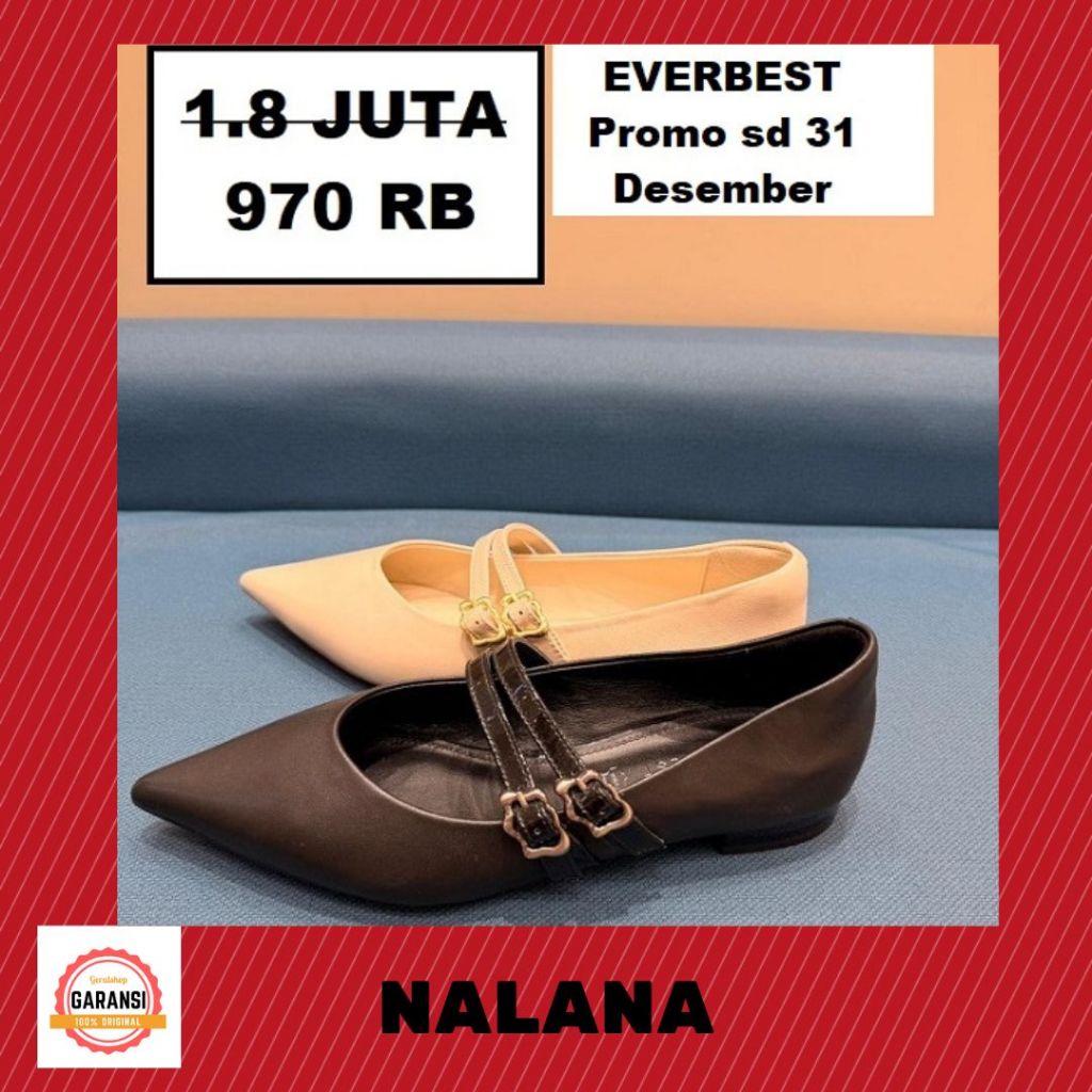 Sepatu flat everbest Wanita seri NALANA EVERBEST 100% ORIGINAL STORE