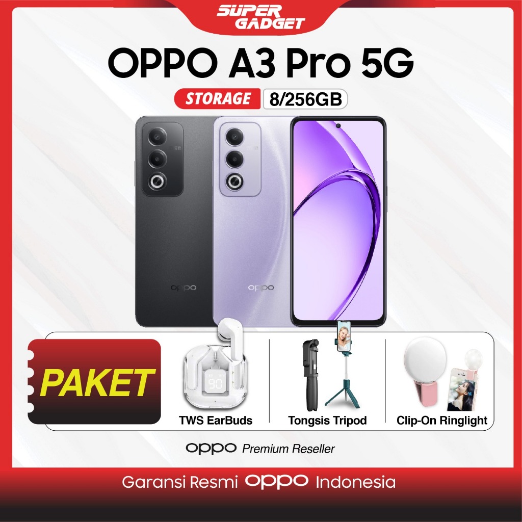 Oppo A3 Pro 5G 8/256 GB HP Smartphone Android