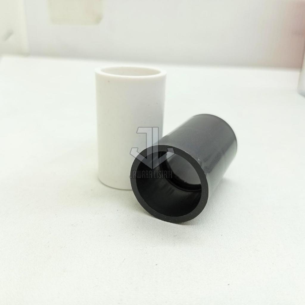 NISO Sock Pipa Listrik Penyambung Pipa Listrik 20mm Hitam dan Putih