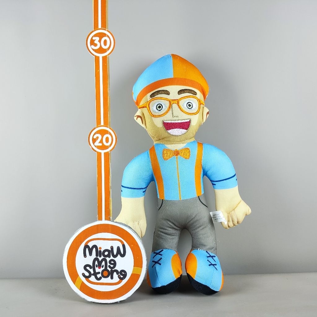Boneka Blippi Kakak Cowok Lucu Berkacamata Original CE Plush